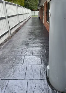 slate wet look concrete